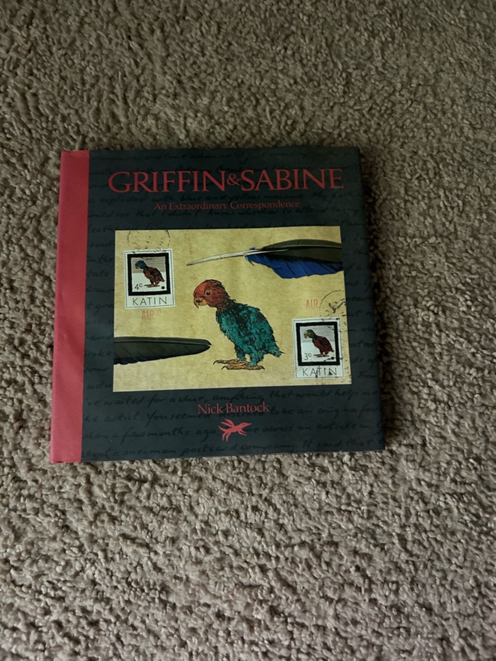 Griffin & Sabine Hardcover Book - Dark Green & Red Cover